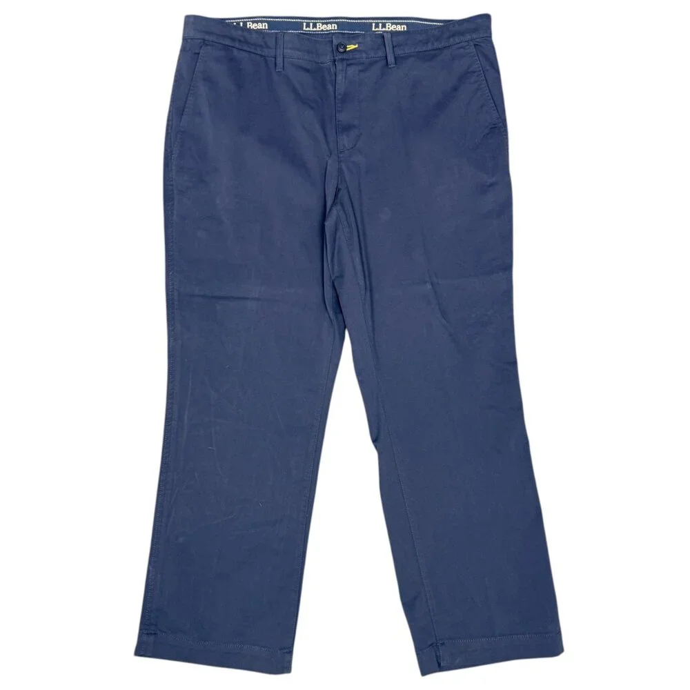 L.L. BEAN Men's EUC Comfort Stretch Chino Pants Navy | Size 40‎ X 29